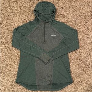 Avalanche Green Quarter-Zip Hooded Sweatshirt